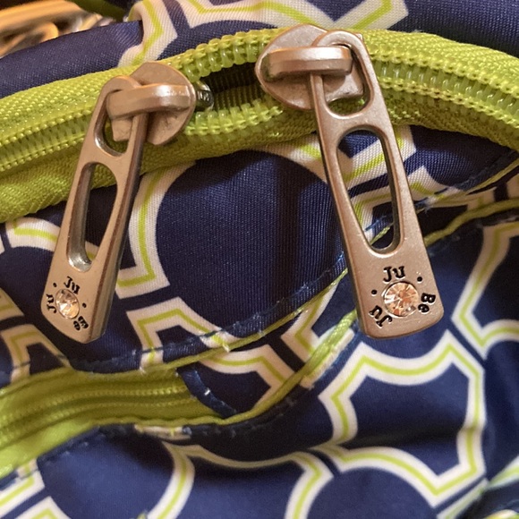 Ju-Ju-Be Be Prepared Diaper Bag Backpack Royal Envy Blue Royal Envy Green Geom - Picture 6 of 10